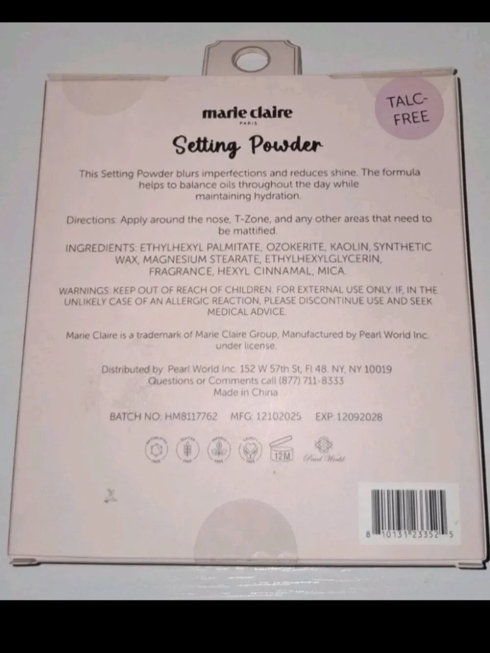 Marie Claire Setting Powder Flawless Finish 6g Talc Free Soft Matte New Sealed